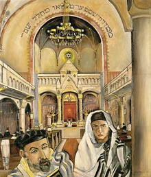 "די צוויי ייִדן (אין דער שיל אין אָסנאַבריק)", איילבילד אויף לײַוונט, 1926